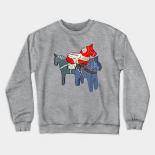 Dala Horses Crewneck Sweatshirt